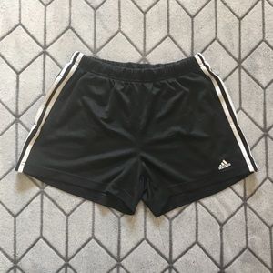 Adidas Classic 3 Stripe Black Shorts